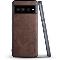 PU Leather Case for Google Pixel 8 Pro 7 pro 7A 6 6A business style Hard PC with PU around edge simply design