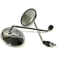 AliExpress NONE 2Pcs/Pair Motorcycle Back View Mirror Electric Bicycle Rearview Mirrors Electric Scooter Harley Moped Side Mirror 8mm Round