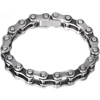 AliExpress NONE 100% S925 Sterling Silver Punk Bicycle Chain Bracelet Punk S925 Silver Jewelry Certified Never Fade Men Jewelry Gifts