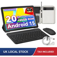 URAO 10.1 Inch Android 15 Tablet PC 20GB RAM 64GB ROM A333 Five Core Processor HD Display WiFi Tablet Computer with Keyboard Mouse Optional Portable Tablet for Study Entertainment UK Local Stock Tax image 4