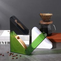 Coffee Filter Paper Holder Box Hand Drip Coffee Filter Paper Storage Rack ABS Cover Filter Paper Storage Box Coffee tools