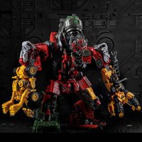 AOYI 8 in 1 Big Transformation Toys Boy Anime Cool Devastator Action Figure Robot Car Engineering Vehicle Model Kids Gift DD01