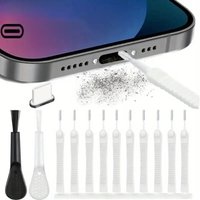 10pcs Mobile Phone Speaker Dust Removal Kit Precision Cleaning Brushes Dustproof for iPhone 15 16 Series Earphones Charge Port