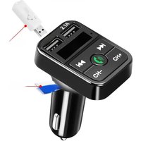 Bluetooth Car Kit FM Transmitter LCD MP3 Music Player Available Charger TF Card With Dropshipping USB Radio Auto - M3K1