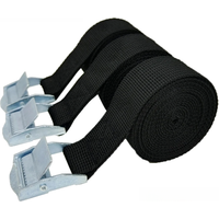 AliExpress Guffis 3 Pieces 1M Buckle Tie-Down Belt Cargo Straps For Car Motorcycle Bike With Metal Buckle Tow Rope Strong Ratchet Belt for Luggage