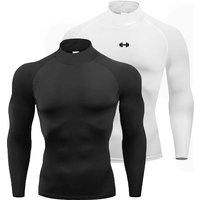 Mens Running T-shirts Compression Long Sleeve Sport Shirts Dumbbell Fitness Training Jogging Gym Sportswear Quick Dry Rashgard