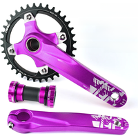 AliExpress TANKE Crankset 170MM Bicycle Chainring hollow integrated crankset 104 BCD Narrow Wide Bike MTB Crown Square Hole Sprocket crank