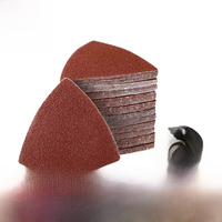 20Pcs Triangular Sandpaper Hook & Loop Triangle Sanding Sheets Fit 3-1/8 Inch Oscillating Multi Tool Sanding Pad 40-1000 Grit