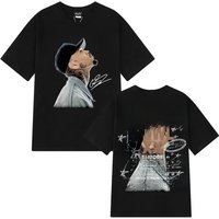 Rapper Chris Brown Breezy Bowl XX Tour 2025 T-shirt Men Women Fashion Hip Hop T Shirt Cotton Casual Oversized Tshirts Streetwear