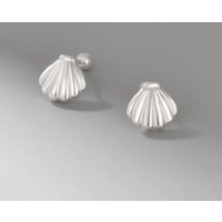 925 Sterling Silver Shell Screw Stud Earrings for Women Unique 2023 New Mini Earring Girlfriend Birthday Party Jewelry Gift