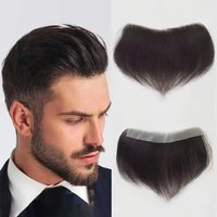 6 Inch Seamless Hairline Topper, Natural Look Replacement for Forehead Fringe & Hairline, Invisible Edge Adhesive Hair Extension
