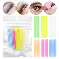 6 Pairs Eyelash Perming Pad rod Silicone False Eyelash curling Patch Reusable Lash Lift Shield Pads for lash extension supplies