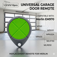 For Merlin E970M Garage Door Opener E945 E950 4 Button Security+ 2.0 Roller Door Gate Operator Opener Rolling Code