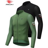 AliExpress RION Men's Cycling Jersey Long Sleeves Jerseys Mountain Bike MTB Shirts Road Riding Pro Bicycle Clothes Breathable Motocross Top