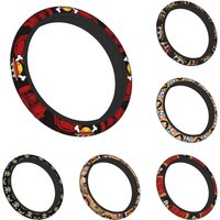 One Piece Pirate Flag Car Steering Wheel Cover 38cm Anti-slip Steering Wheel Protective Cover Steering-Wheel Accessories