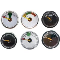 HPA Compressed Air Mini Micro Pressure Gauge Manometre Manometer W/1/8BSPP(G1/8),1/8NPT Small Profile