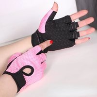 AliExpress Gym Fitness Gloves For Women, Breathable Half Finger Anti-Slip Gloves For Bicycle Cycling Weight Lifting Yoga
