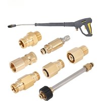 New high-pressure water gun conversion quick connector adapter all copper