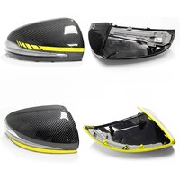 LHD for Mercedes-Benz W205 C W213 E W222 S X253 GLC C257 CLS modified carbon fiber rearview mirror reversing mirror cover