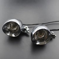 AliExpress NONE 2pcs 12V Motorcycle Bulb Fog Light Chrome Bullet Passing Spot Lamp Headlight Custom For Honda Yamaha Suzuki Kawasaki Dirt bike