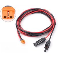 1M/2M/3M XT60I- F Female Plug Adapter To Solar Connector Extension Wire Waterproof Charging Cable for Solar Panel Power Station