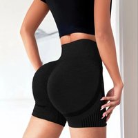 Women Yoga Shorts Women High Waist Workout Shorts Lift Butt Fitness Pants Sportswear Fitness Yoga Push Up Yoga Gym Running Short
