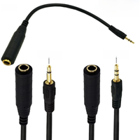 3.5 mm Audio Plug Extension Conversion Cable Stereo 3.5mm male to 6.5MM 6.35mm Female Stereo Cable Adapter for Headphones