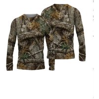 Fishing Apparel New Summer Men's Fishing Shirts Breathable T-Shirt Long Sleeve Outdoor Sports Crewneck Tops Fishing Shirts Tops