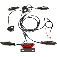 AliExpress DIY Custom Version Electric Bike 24V/36V/48V Headlight Front Rear Turn Signal Light Brake Light Ebike Conversion Kits,B