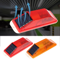 Car solar warning light red and yellow guardrail fence reflective cursor night strobe solar outline light