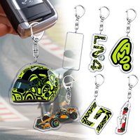 AliExpress Fast Furious Racing Motorsport Keychains for Accessories Bag Bicycle Lando Driver Pendant Key Chain Keyring Jewelry Fans Gift