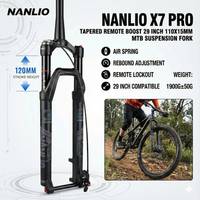 NANLIO X7 PRO Mountain Bike Suspension Forks 26 27.5 29 Inch Air Fork MTB Oil Gas Damper Rebound Adjustment Manual Remote Lock