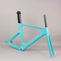 AliExpress SERAPH 60cm available custom paint carbon track frame road frames fixed gear bike frameset fork have hole