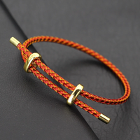 AliExpress Noter Adjustable Simple Stainless Steel Wire Charm Bracelet Unisex Sliding Knot Good Luck Red Rope Braslet Outdoor Cycling Accessories