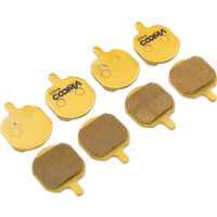AliExpress COOMA SPORT Bicycle Disc Brake Pads for Hayes MX2 MX3 MX4 SOLE, GX-C, JAK-5 Caliper, 4 Pairs, Ultra Class, Gold Full Metal