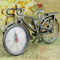 AliExpress Antique Style Vintage Arabic Numeral Retro Bicycle Pattern Creative Alarm Clock Home Bedroom Dormitory Decor For Batteries