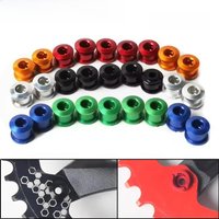 AliExpress NONE BUCKLOS Bicycle Crankset Bolts 6.5mm 8.5mm Bike Chainring Bolts Aluminum Alloy Bicycle Chainwheel Screw 4PC 5PC MTB Crank Screw