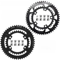 AliExpress BUCKLOS Bicycle Chainwheel 110BCD Bike Crown Chain Ring Road Bike Double Chainring 50-34T 52-36T 53-39T 4/5 Claws Tooth Plate