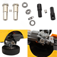 5mm Metal Front Rear Combiner Wheel Hub Hex Adapter with Bearing for 1/10 WPL WPL D12 C14 C24 C34 B24 RC Truck Car Parts Upgrade