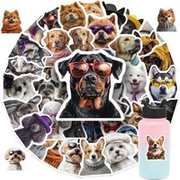 AliExpress NONE 50Pcs Surreal Animals Dogs Stickers Pvc Decals for Luggage Laptop Guitar Skateboard Bicycle DIY Decor Irregular Shape