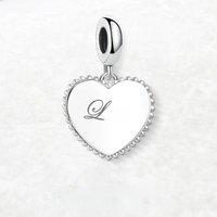 Love Heart Dangle Charm Pendant For Women Girls Romantic 925 Sterling Silver Jewelry