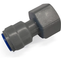 KegLand Duotight 9.5MM(3/8) Push In TO 1/2" Female Plastic Quick Connect Pipe Hose Connector Beer Home Brew Tube Fittings Joint