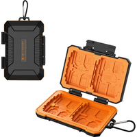 K&F CONCEPT Professional Camera Battery Memory Card Case Quick Lock Durable Compact High-capacity Bag Storage for FW50 EL15 E6NH