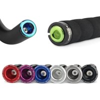 AliExpress riderace 1 Pair Bike Grip Handle Bar End Cap Aluminium Alloy BMX MTB Road Bicycle Grip Caps Multi-Color Cycling Handlebar Accessories