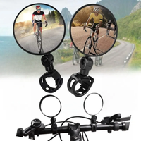 AliExpress NONE Universal Bicycle Rearview Mirror Adjustable Rotate Wide Angle Cycling Handlebar Rear View Mirrors for MTB Road Bike Accessories