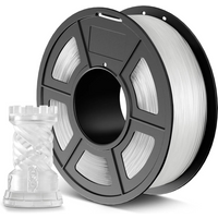 3D Printer PETG Filament 1.75mm 250g Transparent Strong Toughness High Accuracy Dimensional Stability for 3D Printing
