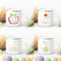 Best Teacher Ever Enamel Cup Coffee Lover Original Gift Teacher's Day Surprise for Teacher Enamel Coffee Tea Mug Novelty Gifts