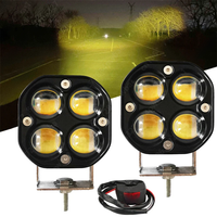 Dual Color 3 Inch Motorcycle 200W LED Spotlight 30000LM 24V Truck Work Light Fog lamp Headlight For BMW Car Motorbike Accessory