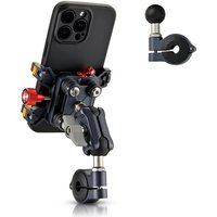 Aluminum Motorcycle Phone Mount Cellphone Holder for Electric Motorcycle ATV Scooter for 6.1"-7.2" Phone with Vibration Dampener