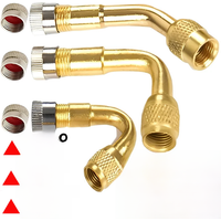 AliExpress 3X Car Tyre Valves Inflation Extension Tube 45/90/135 Degree Adapter Universal Motorcycle Bike Tyre Valve Connector Accessories